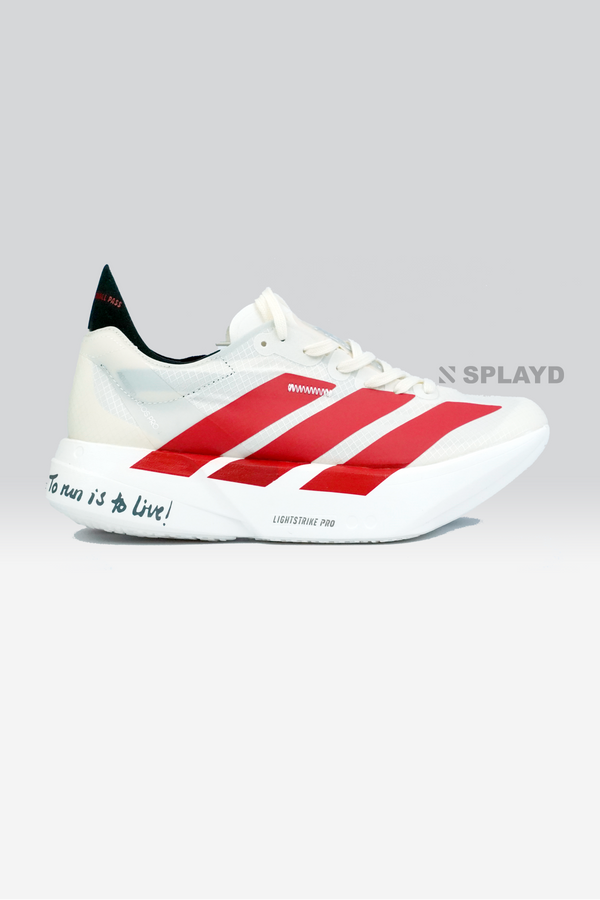 Adizero Adios Pro 4 Off-White Scarlet SPLAYD