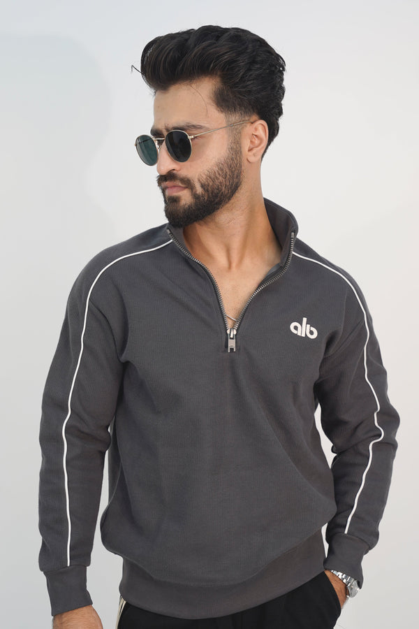 Alo Black Zip Sweatshirt SS-3302 SPLAYD