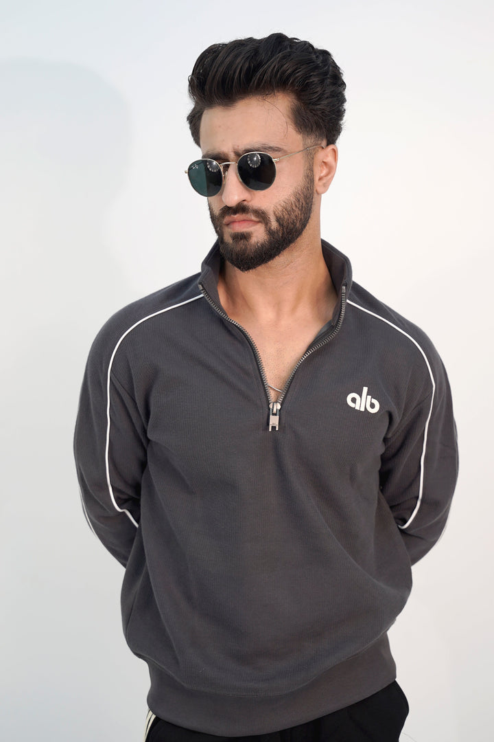 Alo Black Zip Sweatshirt SS-3302 SPLAYD