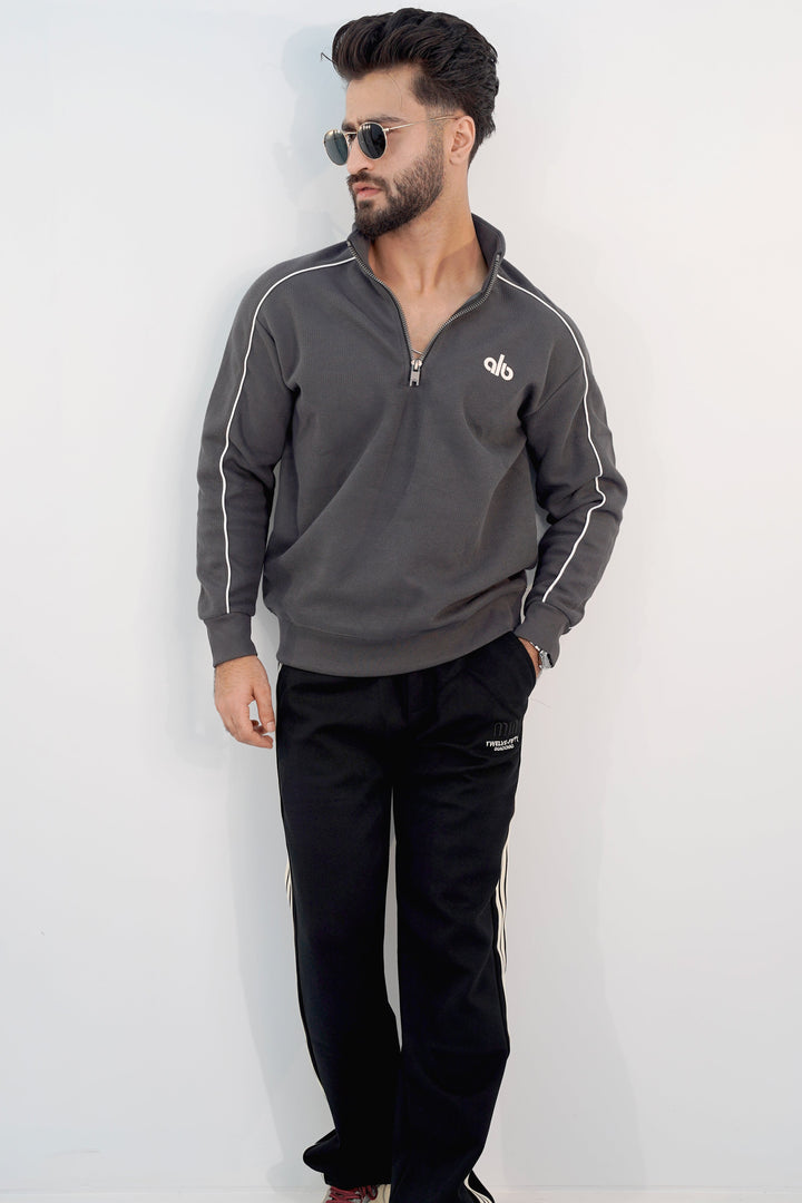 Alo Black Zip Sweatshirt SS-3302 SPLAYD