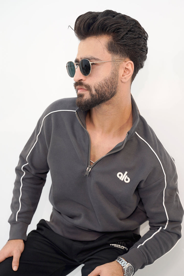 Alo Black Zip Sweatshirt SS-3302 SPLAYD