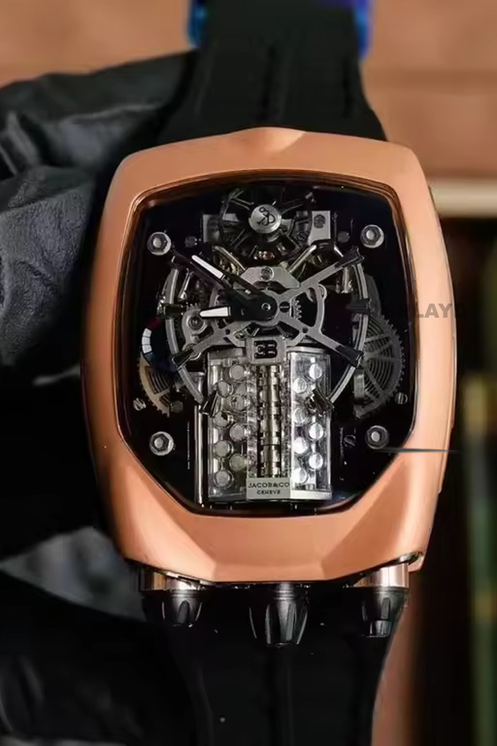 Jacob & Co Bugatti Chiron Tourbillon Rose Gold SPLAYD