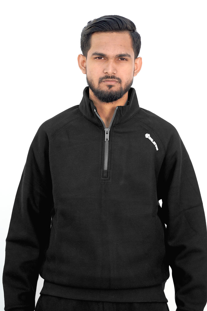 Balen Black Zip Sweatshirt SS-3309 SPLAYD