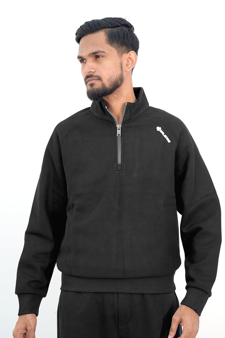 Balen Black Zip Sweatshirt SS-3309 SPLAYD