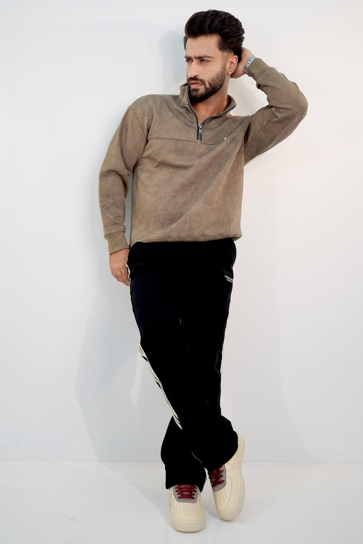 Banse Olive Zip Sweatshirt SS-3310 SPLAYD