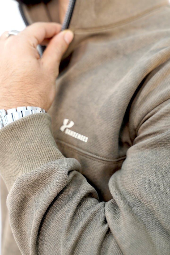 Banse Olive Zip Sweatshirt SS-3310 SPLAYD