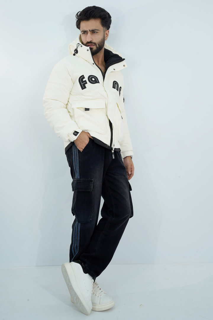 Bomber Fana White Jacket BJ-3009 SPLAYD