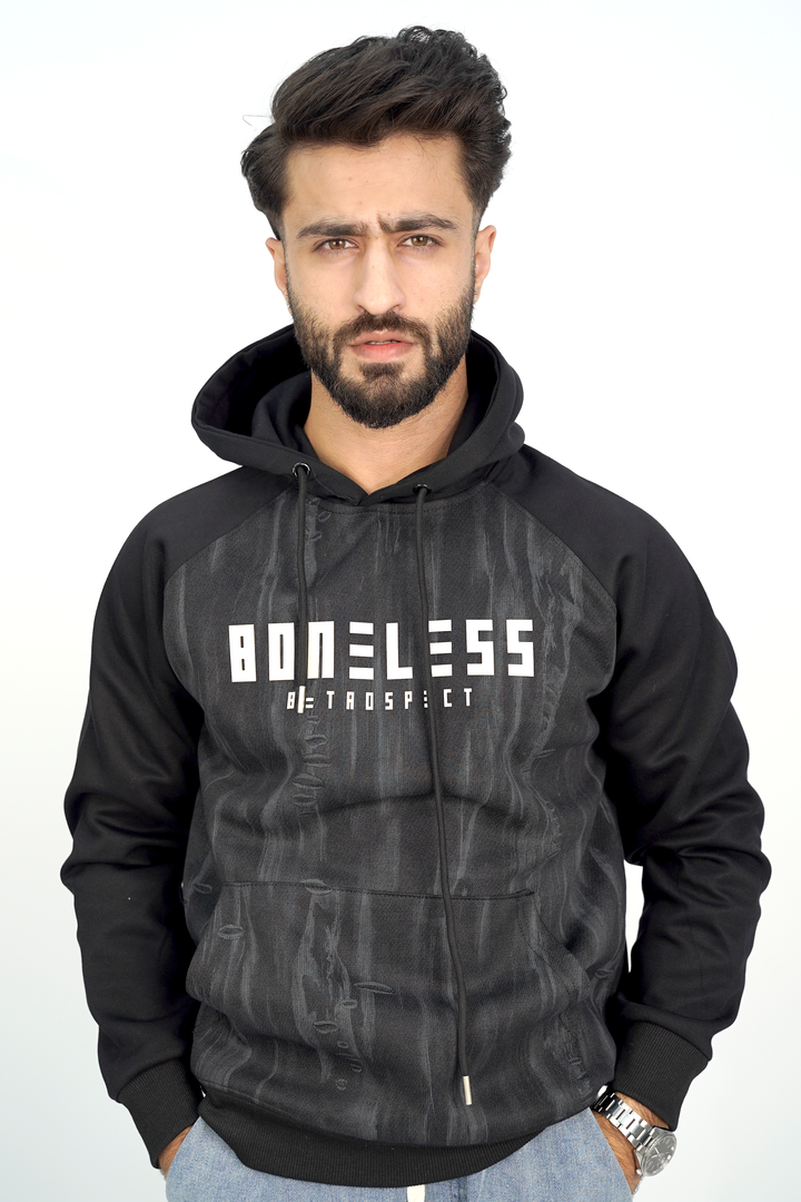 Boneless Black Hoodie HD-3209 SPLAYD