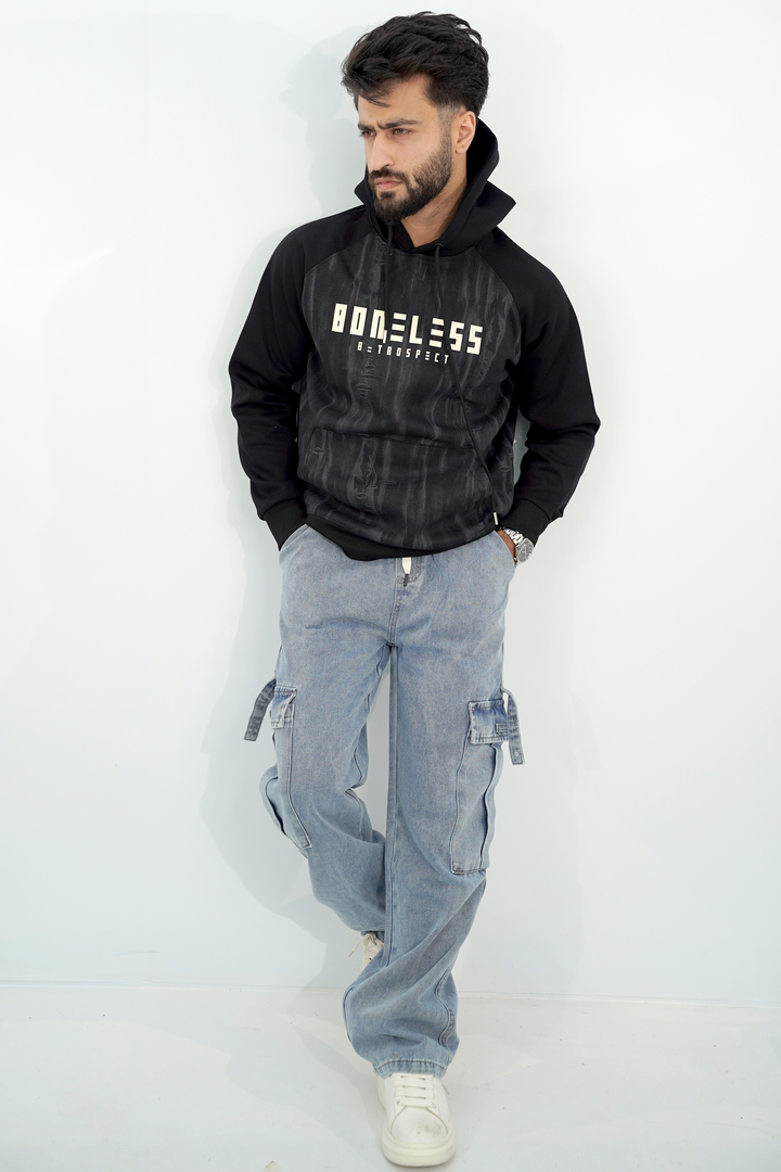 Boneless Black Hoodie HD-3209 SPLAYD