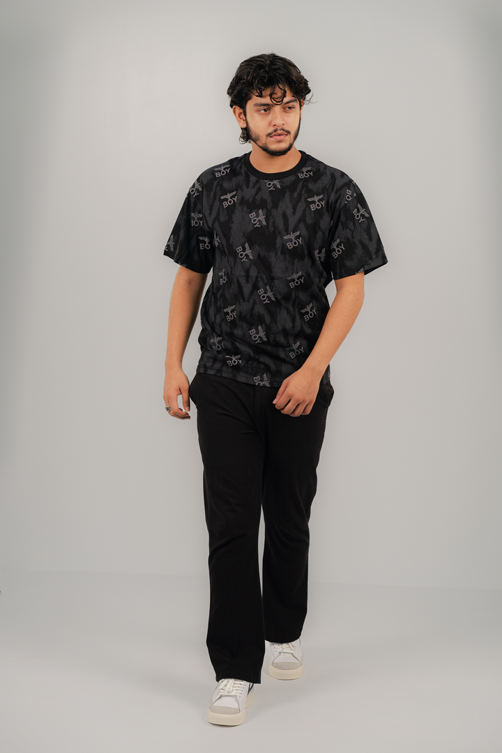 Boy Black T-Shirt TS-2245 SPLAYD