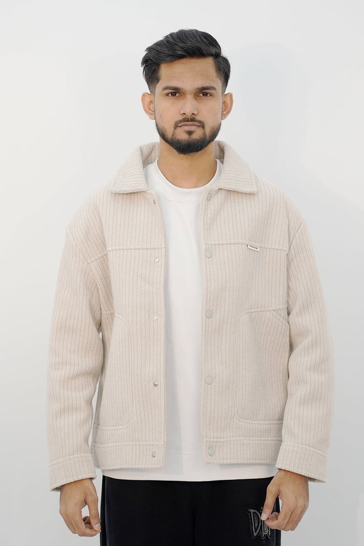 Button Near White Jacket BJ-3003 SPLAYD