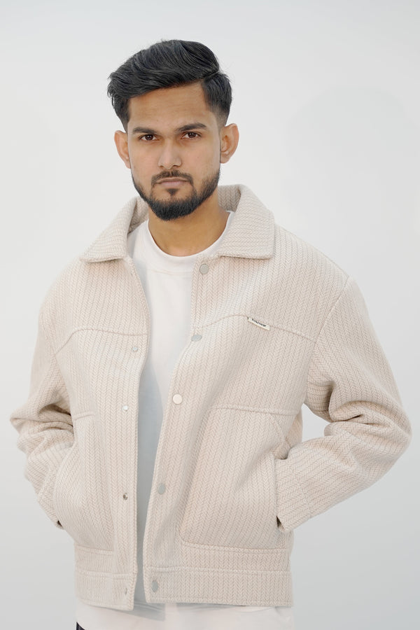 Button Near White Jacket BJ-3003 SPLAYD