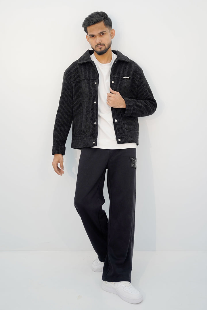Button Near Black Jacket BJ-3004 SPLAYD