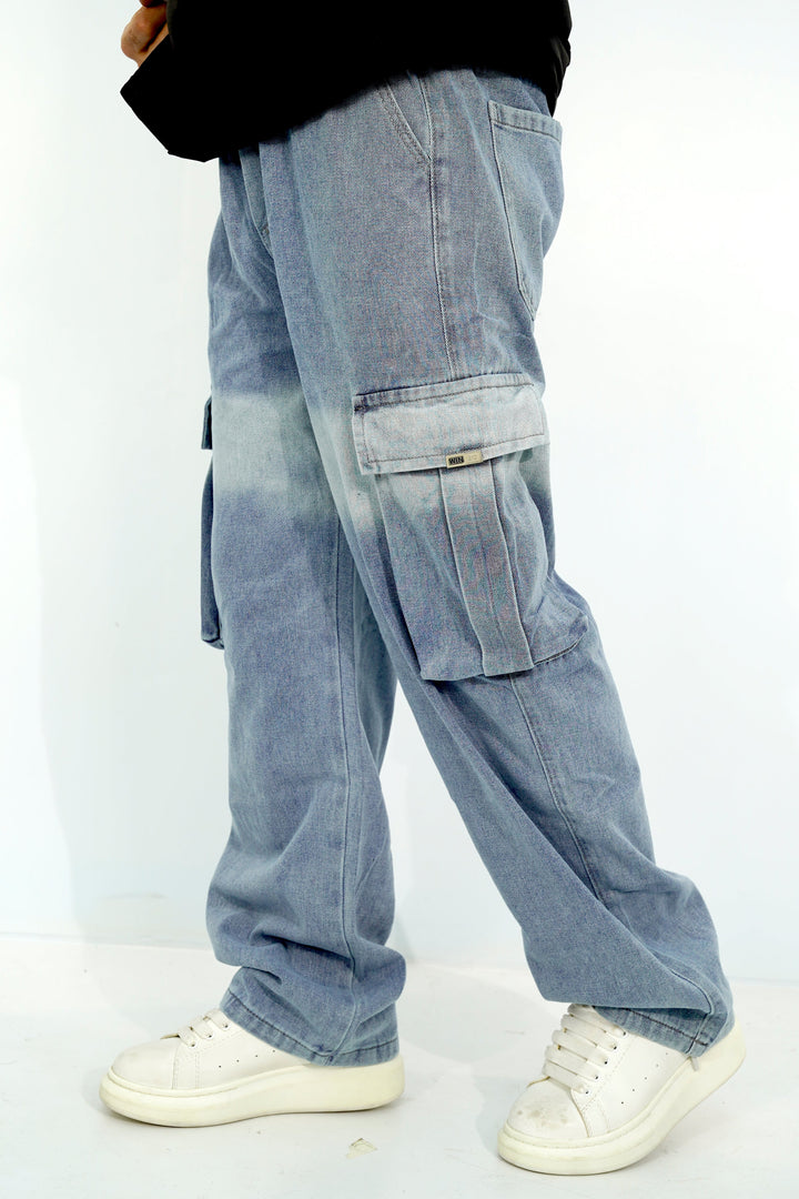 Cargo Banded Blue Pant CP-2842 SPLAYD