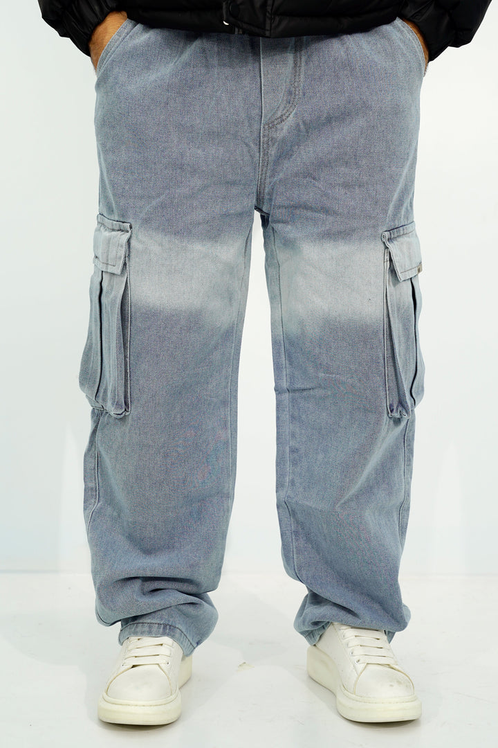 Cargo Banded Blue Pant CP-2842 SPLAYD