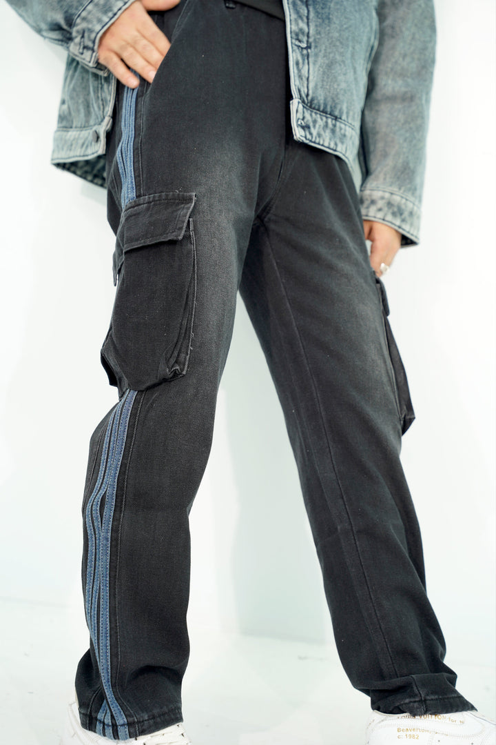 Cargo Lined Black Pant CP-2841 SPLAYD