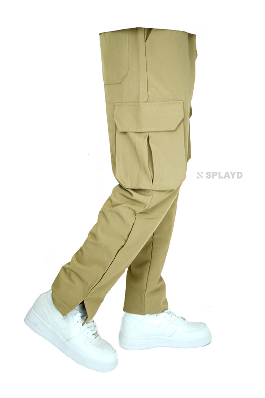 Classic Sand Brown Joggers-0849