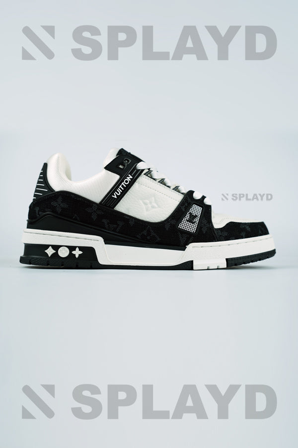 LV Trainer Monogram Denim White Black SPLAYD