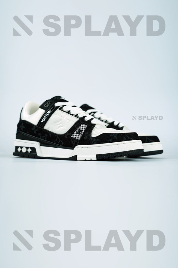 LV Trainer Monogram Denim White Black SPLAYD