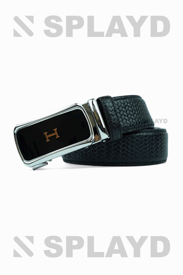 Automatic Buckle Black Belt BLT-(0187)