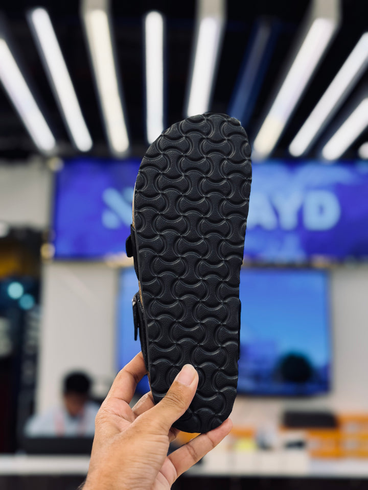 Splayd Cork Black Sandals SS-00510 Splayd