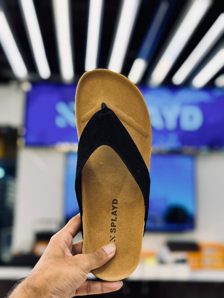 Splayd Cork Black Sandals SS-00501 SPLAYD