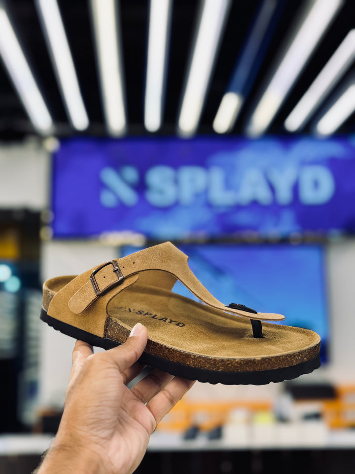 Splayd Cork Brown Sandals SS-00508 SPLAYD