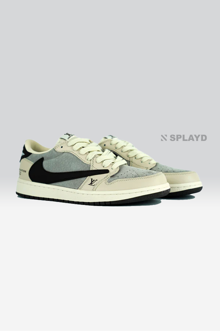 J-1 Low Travis Scott LV Beige Brown SPLAYD