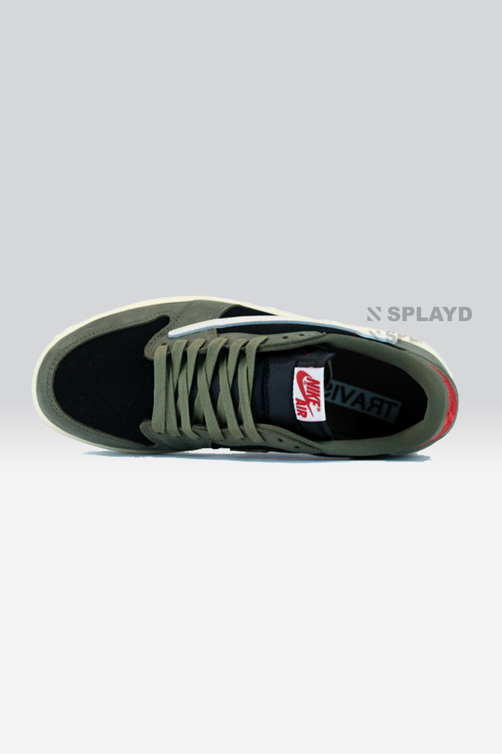 J-1 Low Traviscoot Black Olive 1:1 SPLAYD