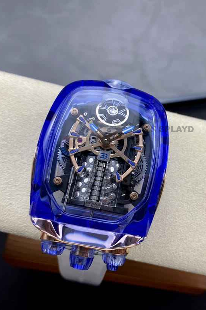 Jacob & Co Bugatti Chiron Skeleton Blue SPLAYD