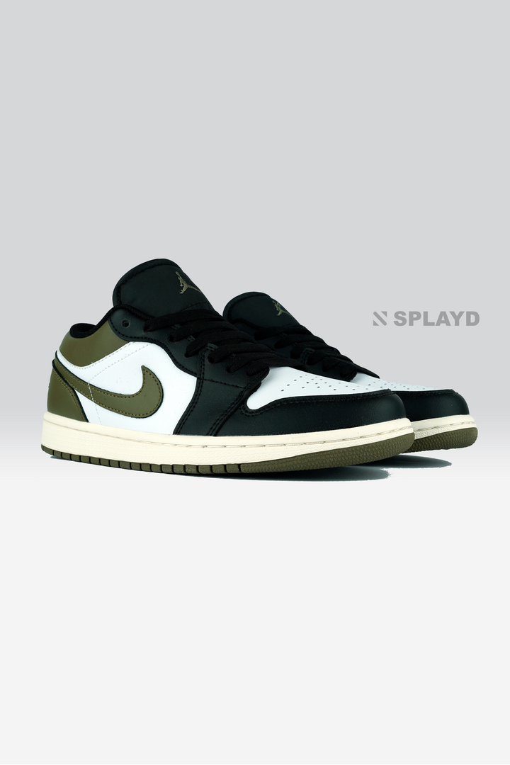 Jordan 1 Low Black Toe Medium olive 1:1 SPLAYD