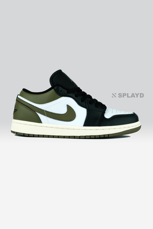 Jordan 1 Low Black Toe Medium olive 1:1 SPLAYD