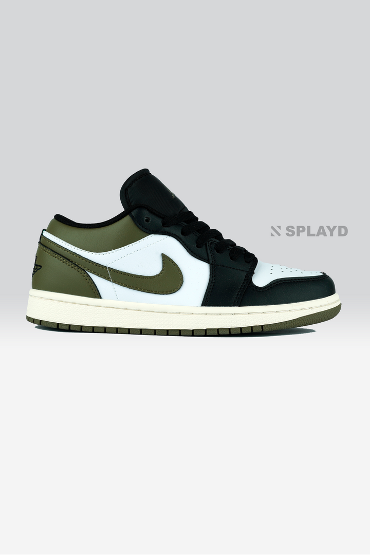Jordan 1 Low Black Toe Medium olive 1:1 SPLAYD
