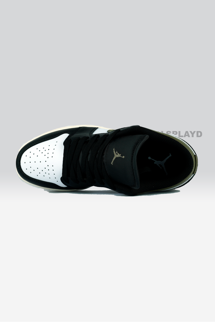 Jordan 1 Low Black Toe Medium olive 1:1 SPLAYD