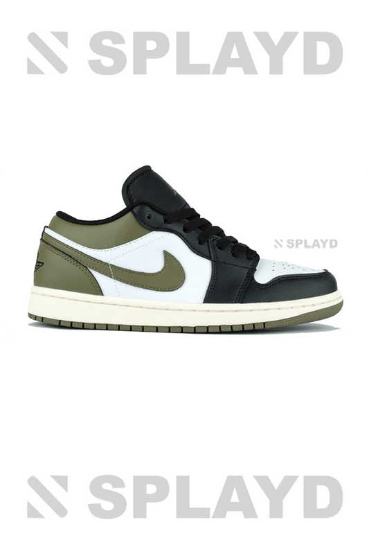 Jordan 1 Low Black Toe Medium olive 1:1