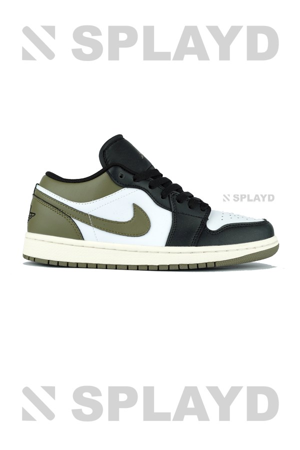 Jordan 1 Low Black Toe Medium olive 1:1 SPLAYD