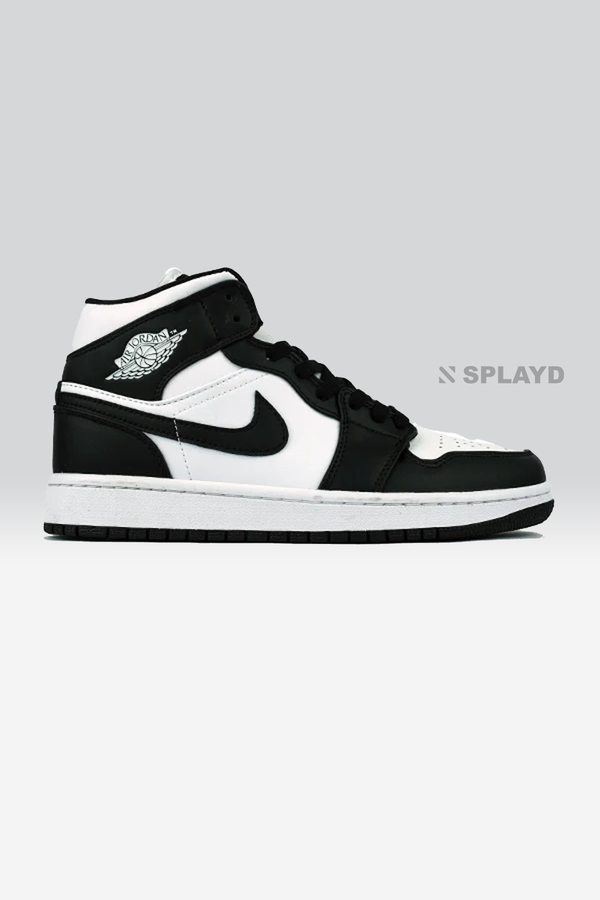 Jorden 1 Mid White Black Panda SPLAYD