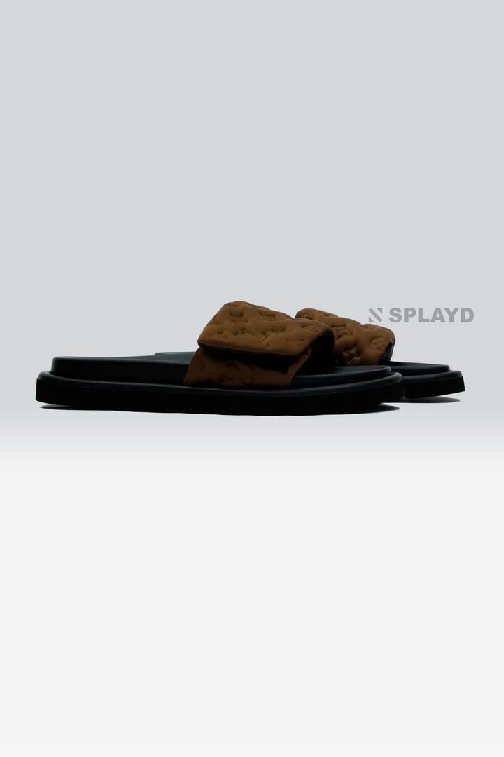 LV Pool Pillow Brown Slide SPLAYD