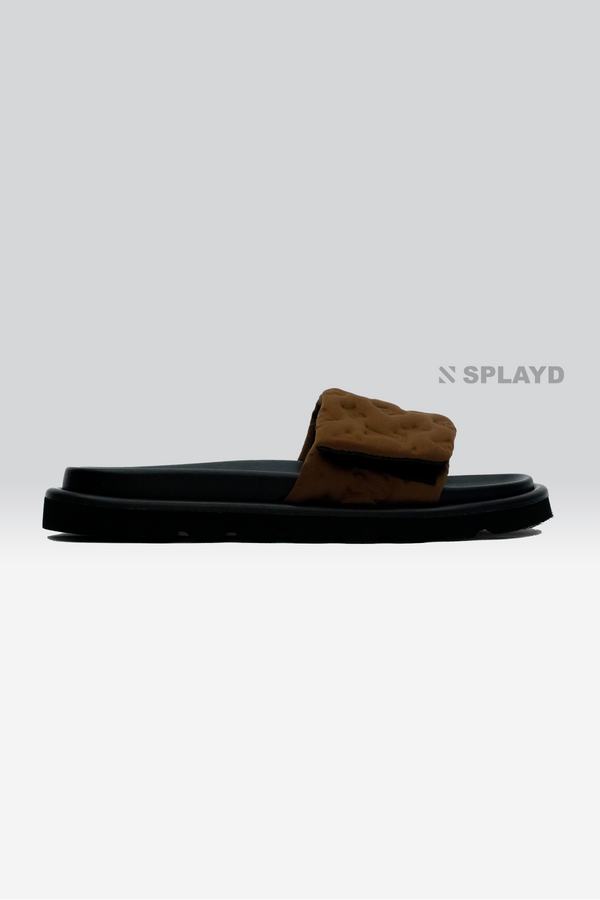 LV Pool Pillow Brown Slide SPLAYD