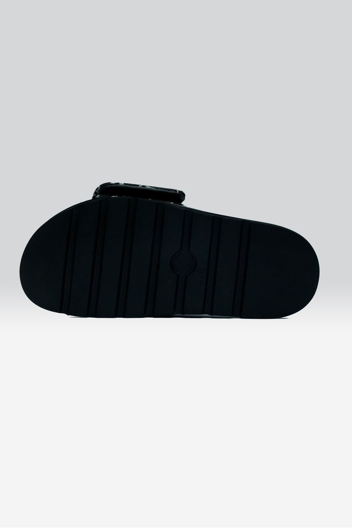LV Pool Pillow Denim Black Slide SPLAYD
