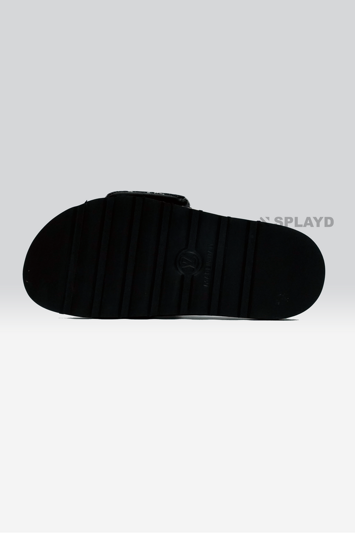 LV Pool Pillow Distinetive Black Slide SPLAYD