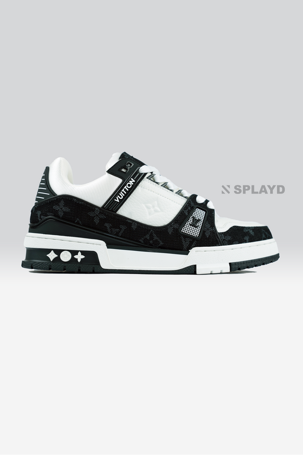LV Trainer Monogram Denim White Black SPLAYD