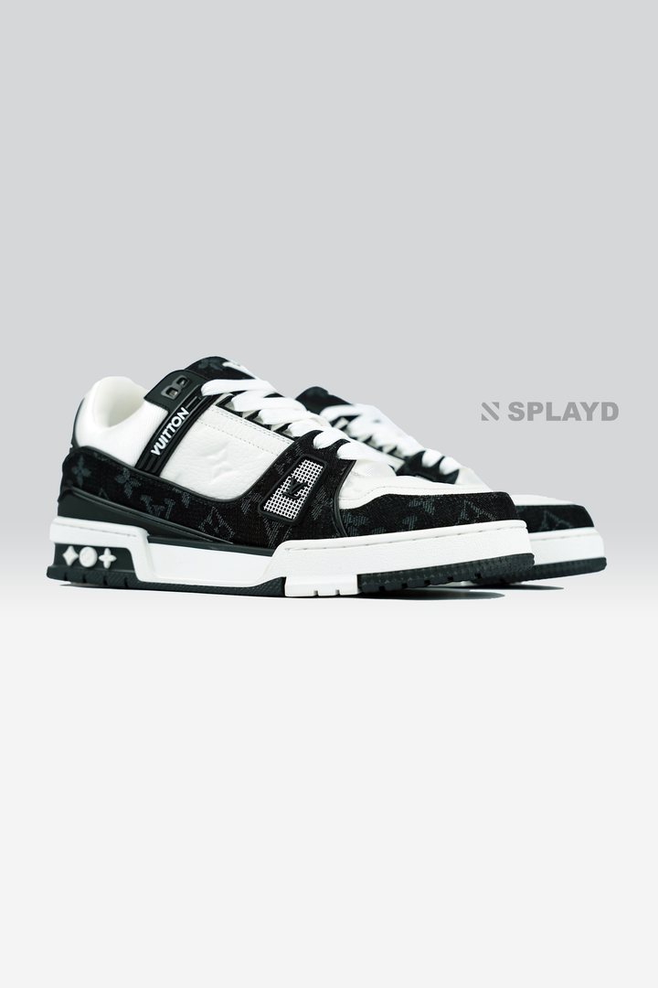 LV Trainer Monogram Denim White Black SPLAYD