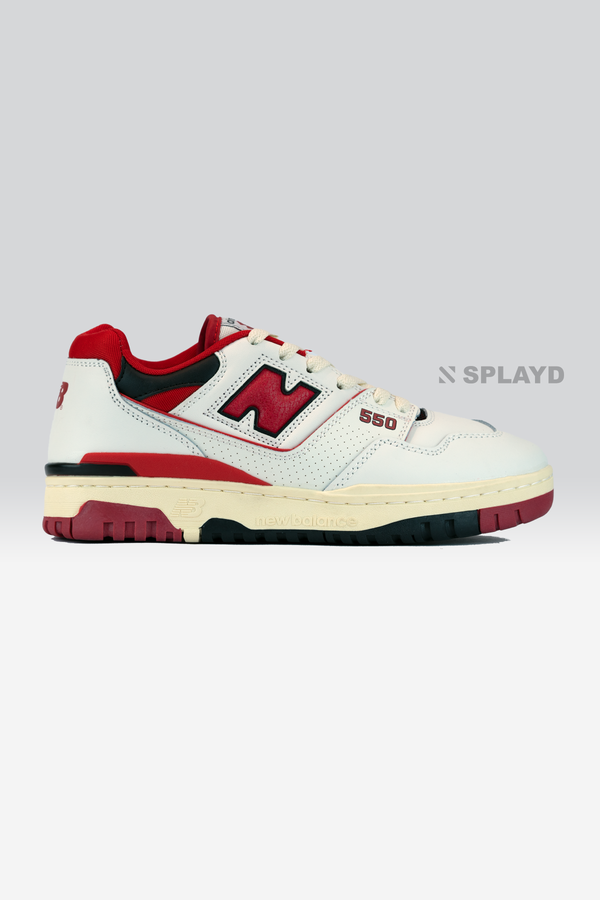 NB:550 White Team Red 1:1 SPLAYD