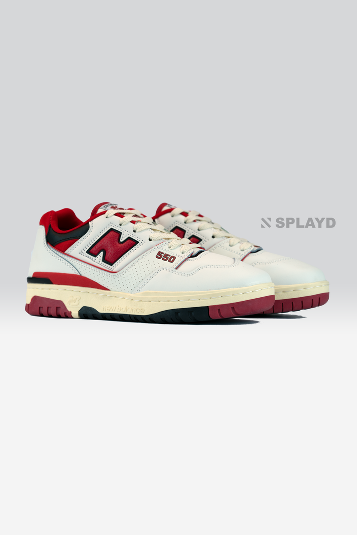 NB:550 White Team Red 1:1 SPLAYD