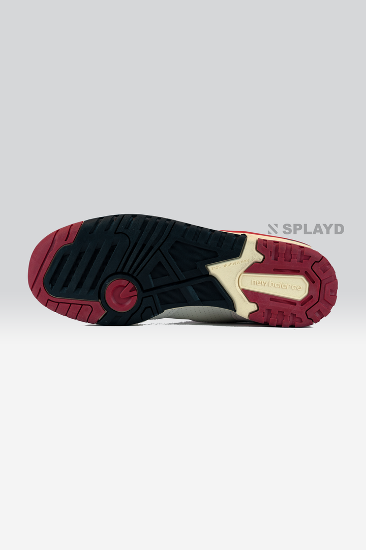 NB:550 White Team Red 1:1 SPLAYD