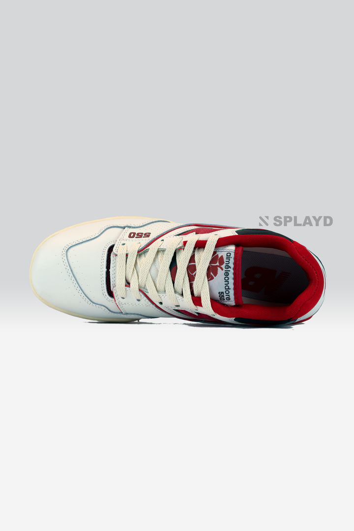 NB:550 White Team Red 1:1 SPLAYD