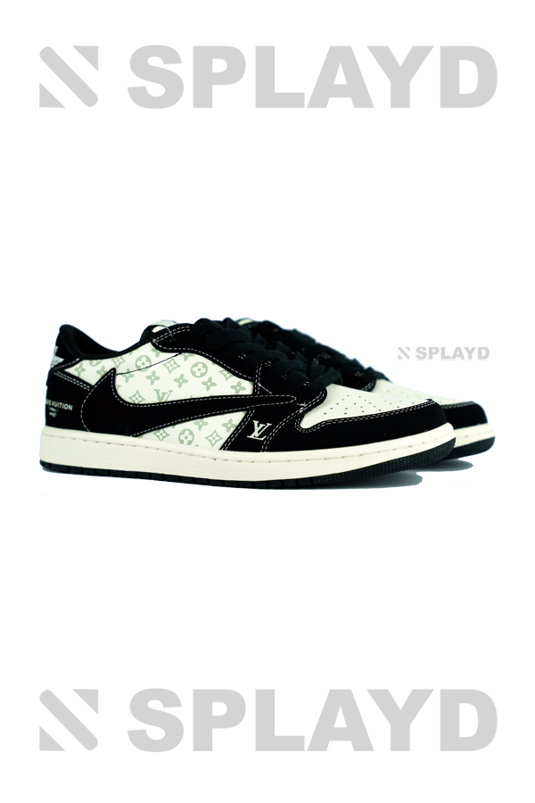 J-1 Low Travis Scott LV Black White SPLAYD
