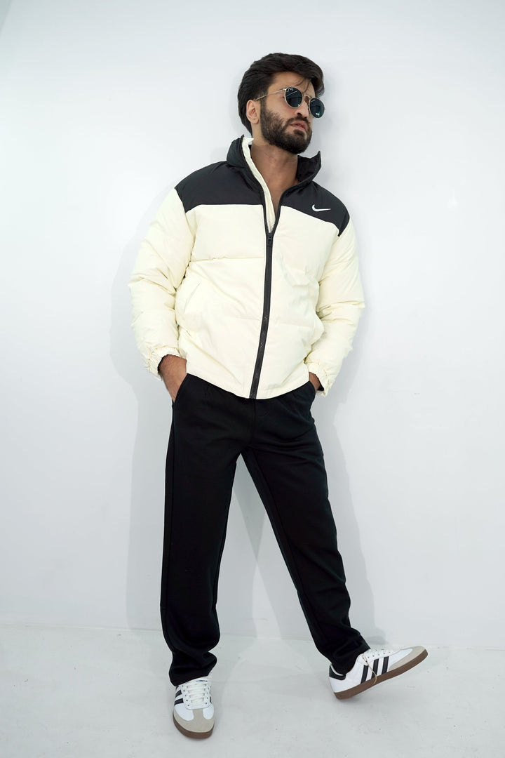 Nike Puffer White Jacket BJ-3073 Splayd