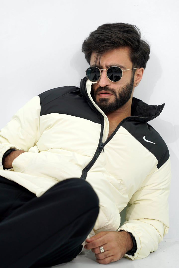 Nike Puffer White Jacket BJ-3073 Splayd